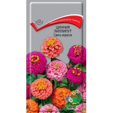 Цинния лиллипут Смесь окрасок