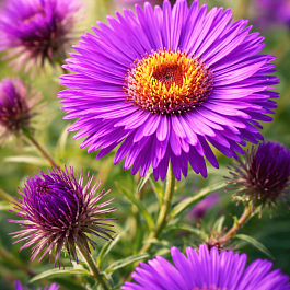 Астра новоанглийская Helen Picton