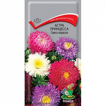 Астра принцесса Смесь окрасок