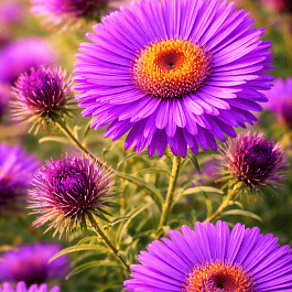 Астра новоанглийская Helen Picton