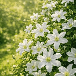 Клематис гибридный Huldine