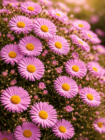 Астра кустарниковая Pink Beauty