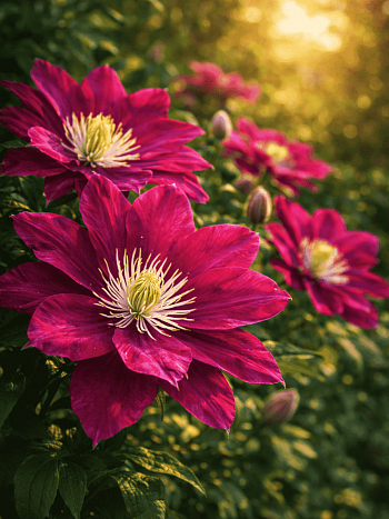 Клематис гибридный Red Star