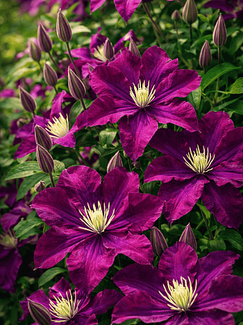 Клематис The Heroes of Warsaw