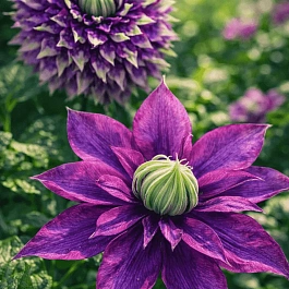 Клематис гибридный Taiga