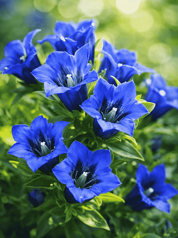 Горечавка бесстебельная Shine Blue