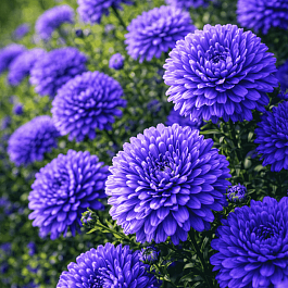 Астра Ново-бельгийская Henry I Blue