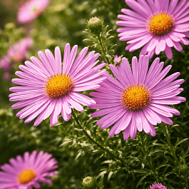 Астра кустарниковая Peter Harrison