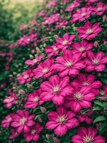 Клематис гибридный Ville de Lyon