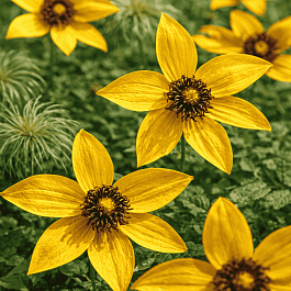 Клематис гибридный Golden Tiara