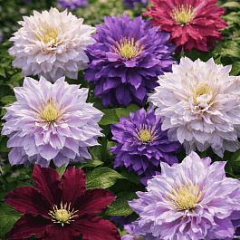 Клематис махровый Mix