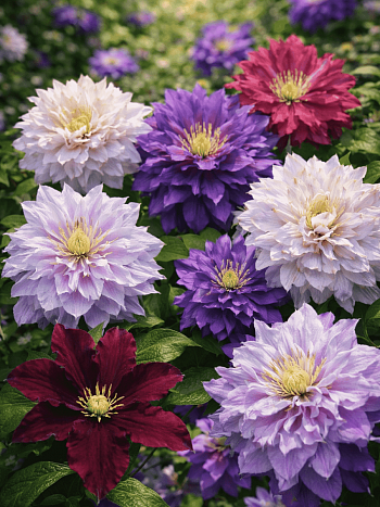 Клематис махровый Mix