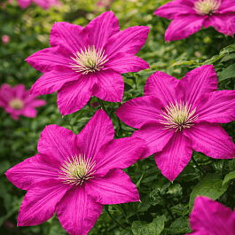 Клематис гибридный Ernest Markham