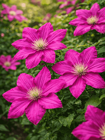 Клематис гибридный Ernest Markham