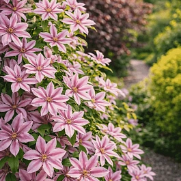 Клематис гибридный Nelly Moser