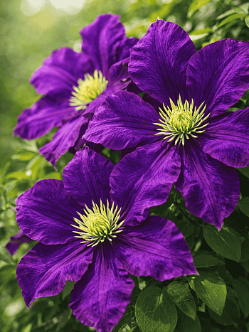 Клематис гибридный Lech Kaczynski