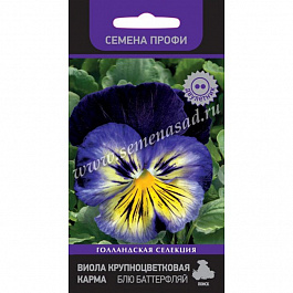 Виола крупноцветковая Карма Блю Баттерфляй