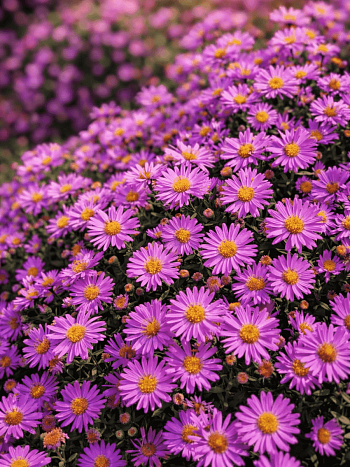 Астра кустарниковая Wood's Purple