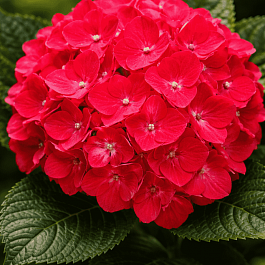 Гортензия крупнолистная Red Baron