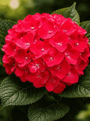Гортензия крупнолистная Red Baron
