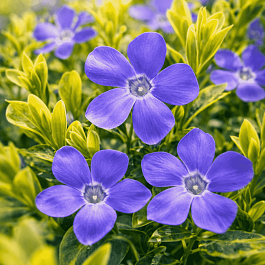 Барвинок малый Aureovariegata