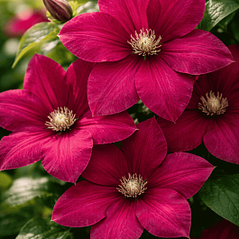 Клематис Rouge cardinal