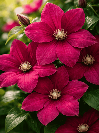 Клематис Rouge cardinal