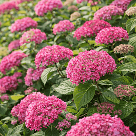 Гортензия древовидная  Pink Pincushion
