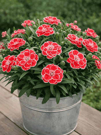 Гвоздика Oscar White and Red