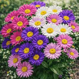 Астра альпийская смесь