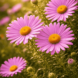 Астра кустарниковая Peter Harrison