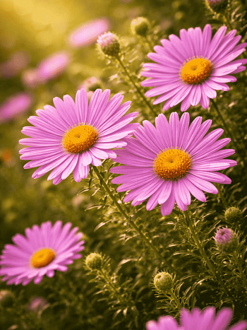 Астра кустарниковая Peter Harrison