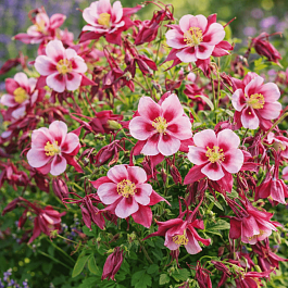 Аквилегия обыкновенная Early Bird Red White