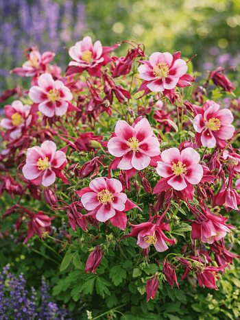 Аквилегия обыкновенная Early Bird Red White