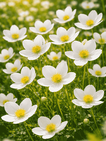 Анемона многонадрезанная Anabella White