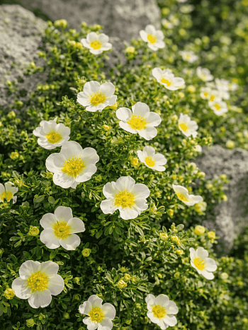 Лапчатка кустарниковая  Tilford Cream