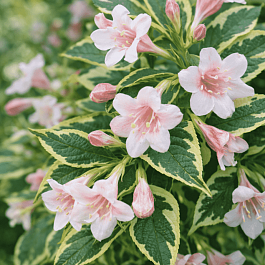 Вейгела цветущая  Variegata