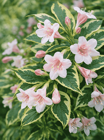 Вейгела цветущая  Variegata