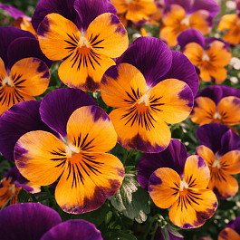 Виола рогатая Sorbet XP Orange Jump Up