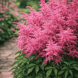 Астильба гибридная Raspberry Cake