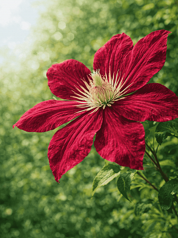 Клематис  Mazowsze Volcano