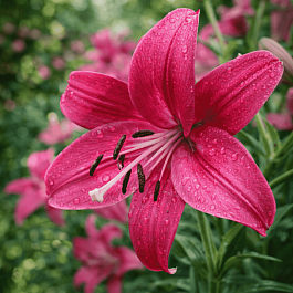Лилия Purple Marble