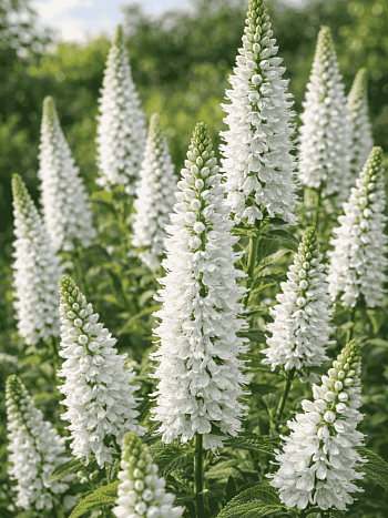 Вероника колосистая Melanie White