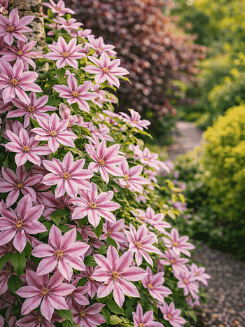 Клематис гибридный Nelly Moser