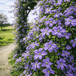 Клематис гибридный Emilia Plater