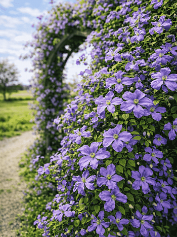 Клематис гибридный Emilia Plater