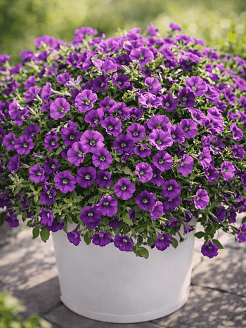 Петуния (сурфиния) Itsy purple кашпо 