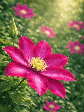 Клематис Kakio Pink Champagne