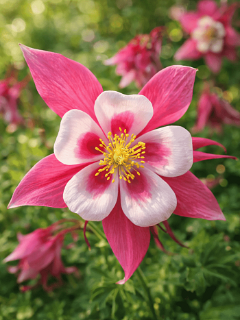 Аквилегия вееровидная Spring Magic Rose And White