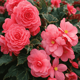 Бегония клубневая Nonstop Pink